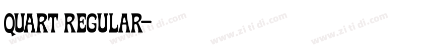 Quart Regular字体转换